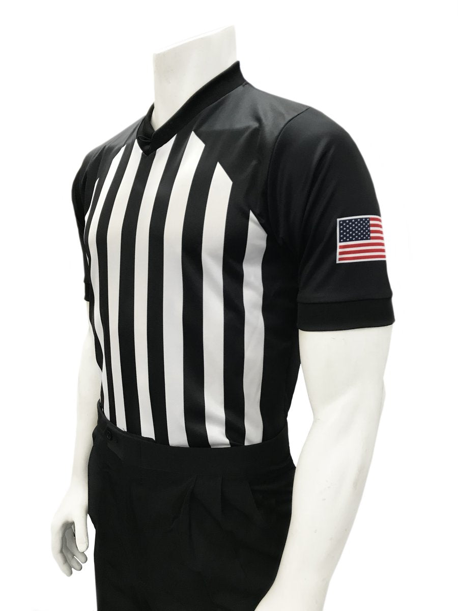 Dri-Fit Basketball Official's Short-sleeved Shirt with Side Panel